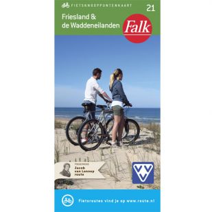 Falk Fietsknooppuntenkaart 21: Friesland & De Waddeneilanden