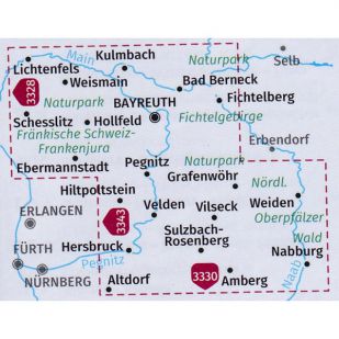 KP3354 Fränkische Schweiz - Kulmbach - Bayreuth - Amberg