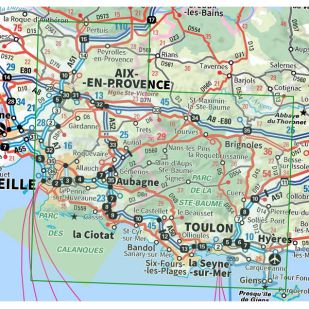 IGN Top 75: Provence (35): Ste Victoire - Ste Baume - Calanques - Wandel- en Fietskaart