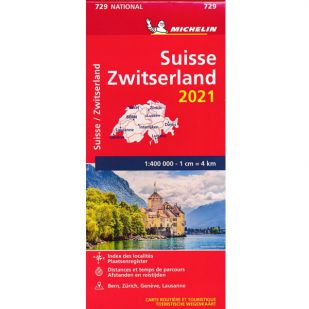 Michelin Wegenkaart 729 - Zwitserland 2022 !