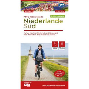 Niederlande Süd Radtourenkarte