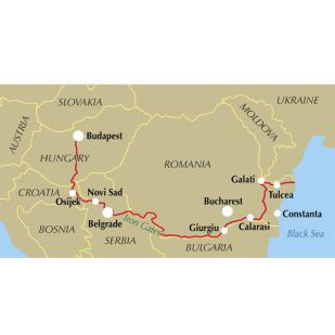 Danube Cycle Way deel 2 - Budapest to the black Sea - Cicerone