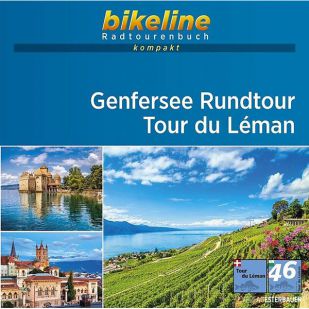 Genfersee Rundtour - Tour du Léman Bikeline Kompakt Fietsgids