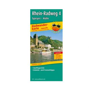 Rheinradweg 4: Speyer - Koln (kaart)