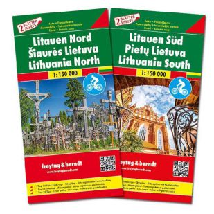 F&B Litouwen Noord en Zuid (2 kaarten - dubbelzijdig)