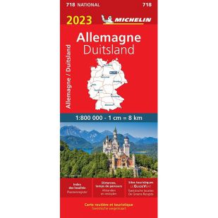 Michelin 718 Wegenkaart - Duitsland 2024