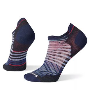 A - Smartwool Run Zero Cushion Low Ankle Pattern Socks