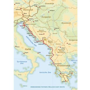 Fietsgids Balkan Kust route - 2021