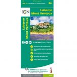 IGN Top 75: Luberon Mont Ventoux (34) - Wandel- en Fietskaart