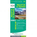 IGN Top 75: Massif de la Vanoise (03) - Wandel- en Fietskaart
