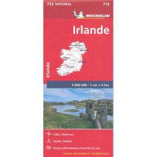 Michelin 712 Wegenkaart Ierland