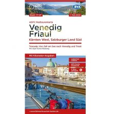 ADFC Radtourenkarte: Venedig - Friaul - Karnten