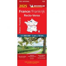 Michelin 722 Wegenkaart - Frankrijk Recto