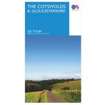 The Cotswolds & Gloucestershire OS Tour Map 