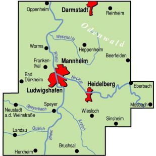 Rhein/Neckar (Regionalkarte)