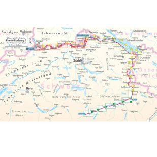 Rhein Radweg 1 Bikeline Fietsgids (2026) 