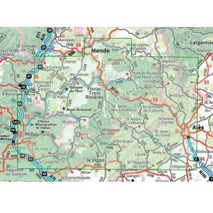 IGN Top 75: Cevennes PRN (11) - Gorges du Tarn  - Wandel- en Fietskaart