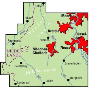 Niederrhein Süd (Regionalkarte)