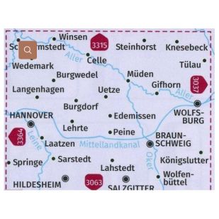 KP3365 Hannover Ost / Hildesheim / Braunschweig / Wolfsburg / Celle 