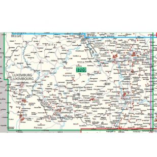 KP3709 Radkarte Rheinland-Pfalz - Saarland - Luxembourg