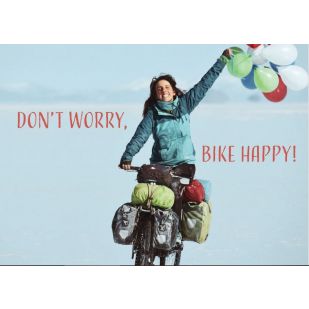 5 Unieke Fietsvakantie Ansichtkaarten  : Bike Happy