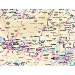 Cotswolds Cycling Map Goldeneye