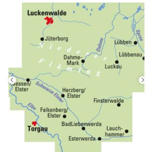 Elbe - Elster - Flaeming Skate (Regionalkarte)