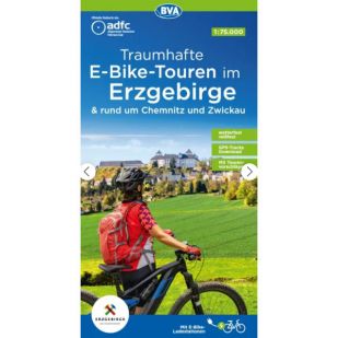 E-Bike-Touren im Erzgebirge Chemnitz (Regionalkarte)