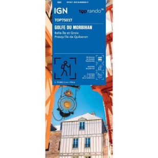 IGN Top 75: Golfe du Morbihan (17)- Wandel- en fietskaart 