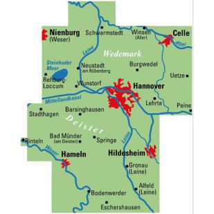 Hannover und Umgebung (Regionalkarte)