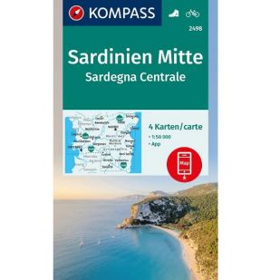 KP2498 Midden Sardinie - 4 kaartenset !
