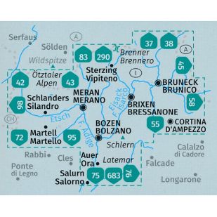 KP699 Sudtirol Alto Adige (4-Delig)  !