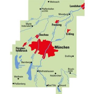 München und Umgebung (Regionalkarte)
