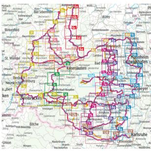 Radregion Pfalz  Bikeline Fietsgids