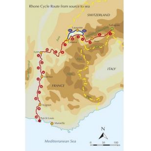 Cycling the River Rhone Cycle Route - Cicerone 