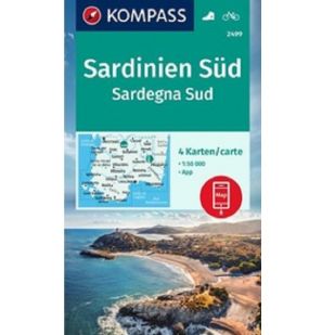 KP2499 Sardinien Zuid - 4 kaartenset !