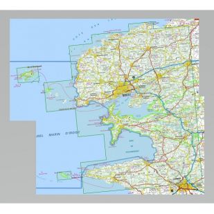 IGN Top 75: Bretagne (24) - Pointe du Raz, Presqu'ile de Crozon, Ouessant - les Abers - Wandel- en Fietskaart