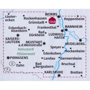 KP3352 Pfälzerwald - Mannheim - Heidelberg - Rhein