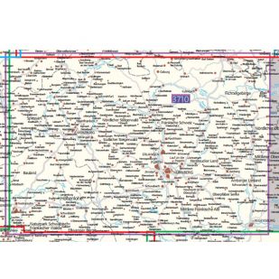 KP3710 Radkarte Bayern Nord, Baden-Württemberg Nord/Ost 