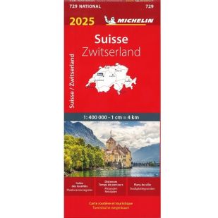 Michelin 729 Wegenkaart - Zwitserland 2025