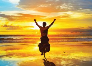 5 Unieke Fietsvakantie Ansichtkaarten : De zon tegemoet