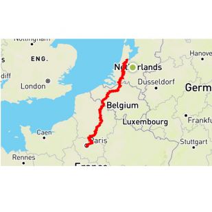 In uw App-store: Stedenroute naar Parijs 