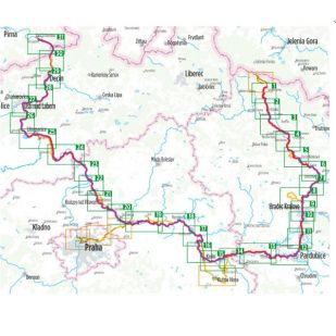 Elbe Radweg Tschechien Bikeline Fietsgids (2024)