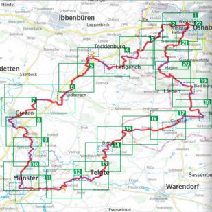 Friedensroute Bikeline Kompakt fietsgids