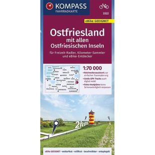 A - KP3322 Ostfriesland mit allen Ostfriesischen Inseln