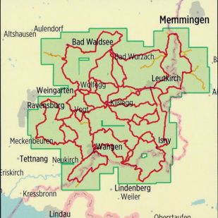 Radreiseregion Naturschatzkammern Allgäu Bikeline Kompakt fietsgids 