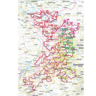 NiederRheinroute Bikeline Kompakt fietsgids 