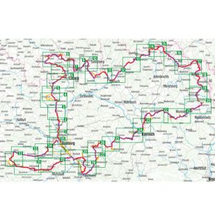 Radrunde Oberfranken Bikeline Fietsgids (2023)