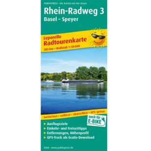 Rheinradweg 3: Basel - Speyer (kaart) !